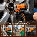 Conjunto de ferramentas 4 em 1: Adequado para baterias de iões de lítio: Berbequim de impacto + Chave de impacto + Berbequim elétrico + Rebarbadora angular. Motor potente | Durável, robusto e fiável. Ideal para remodelações, trabalhos em oficinas e repara