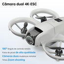 Drone DLI Neo com Câmera 4K para Crianças, Drone Mini a Controle Remoto com Função de Manutenção de Altitude e Modo Sem Cabeça, Auto-Rotação, Quadricóptero com Luz Azul, Proteção Completa das Hélices, 2 Baterias, 4 Hélices Substituíveis e Controle Remoto,