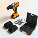 Conjunto de ferramentas 4 em 1: Adequado para baterias de iões de lítio: Berbequim de impacto + Chave de impacto + Berbequim elétrico + Rebarbadora angular. Motor potente | Durável, robusto e fiável. Ideal para remodelações, trabalhos em oficinas e repara
