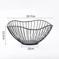 Cesta de Mesa para Frutas e Vegetais de Metal Ferrazi