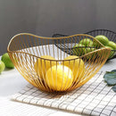 Cesta de Mesa para Frutas e Vegetais de Metal Ferrazi