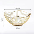 Cesta de Mesa para Frutas e Vegetais de Metal Ferrazi