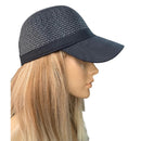 Chapéu Boné Feminino de Palha Aba Curva para Praia Ferrazi
