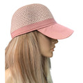 Chapéu Boné Feminino de Palha Aba Curva para Praia Ferrazi