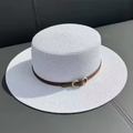 Chapéu Feminino Praia de Palha com Faixa Elegante Ferrazi