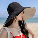 Chapéu de Praia Feminino Aba Larga com Proteção UV50+ Ferrazi
