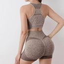Conjunto Esportivo Feminino Top e Short sem Costura Ferrazi