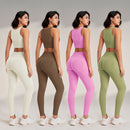 Conjunto Top e Legging Fitness Feminino Ferrazi