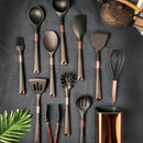Conjunto de Utensílios de Cozinha com Organizador Inox Ferrazi