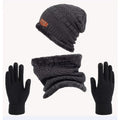 Kit Inverno Completo Unissex Touca de Frio com Gola Forrada e Luva Ferrazi