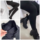 Meia-Calça Térmica de Inverno Flanelada com Pé e Cintura Alta Ferrazi