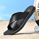 Sandália Masculina Ergonômica de Couro Antiderrapante Ferrazi