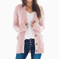 Suéter Cardigan Feminino De Tricô Ferrazi