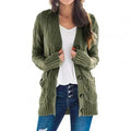 Suéter Cardigan Feminino De Tricô Ferrazi