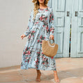 Vestido Feminino Longo Florido de Verão Ferrazi