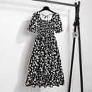 Vestido Feminino Midi Plissado Florido de Verão Ferrazi