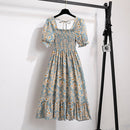 Vestido Feminino de Verão Florido Plissado Ferrazi
